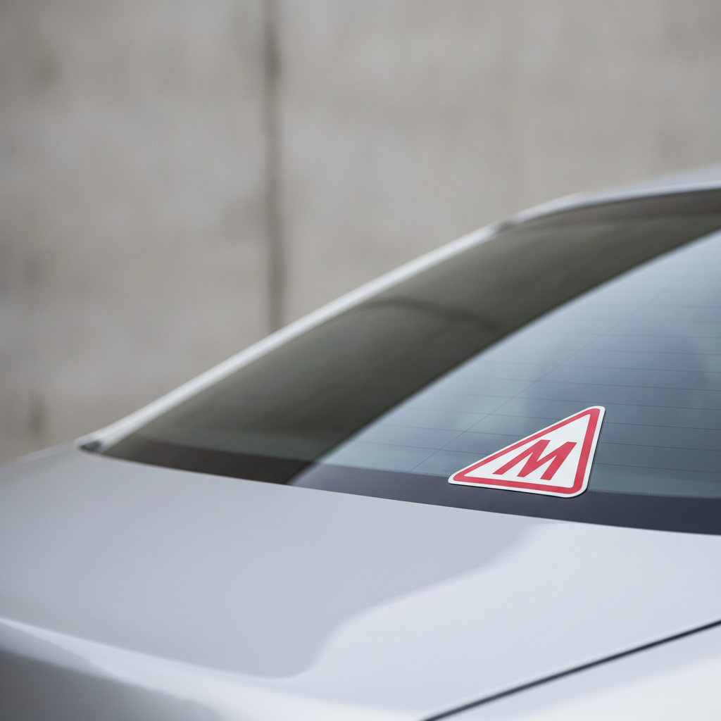 Kur klijuoti M raidę ant automobilio: KET reikalavimai